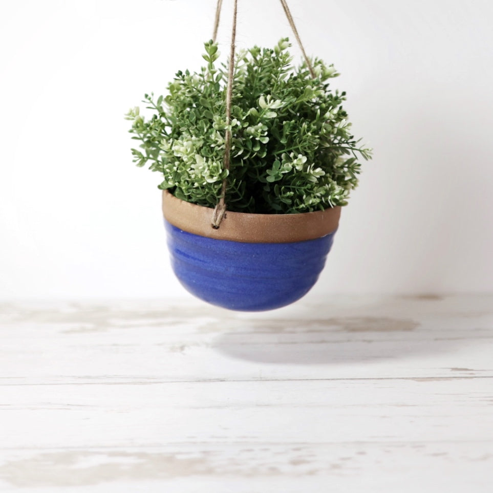 
                  
                    Cobalt Large Hanging Planter
                  
                