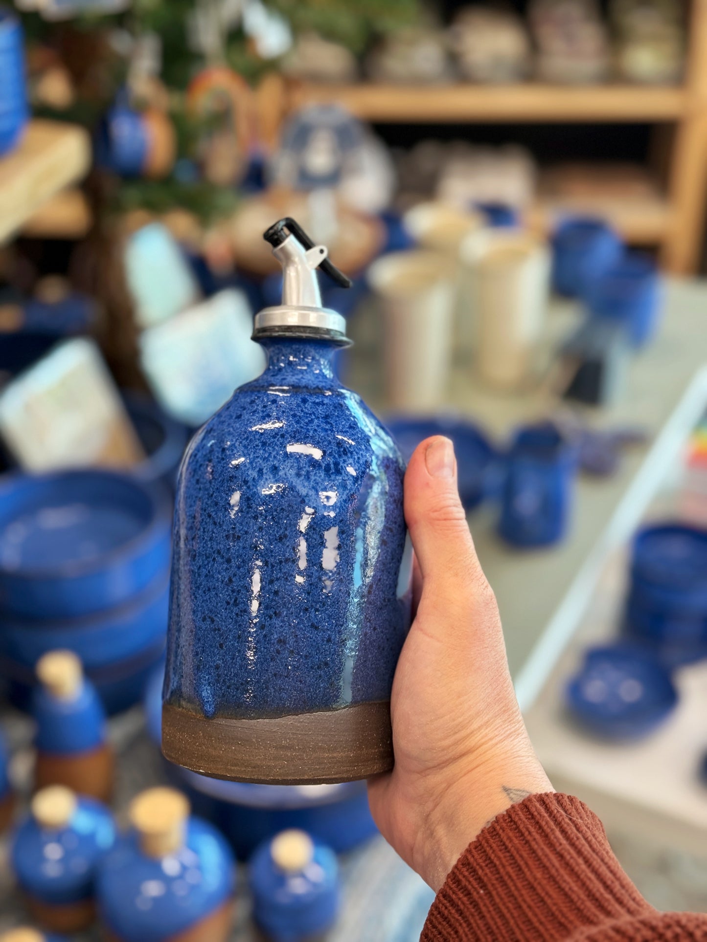 
                  
                    Cobalt Large Olive Oil Bottle PRE-ORDER
                  
                