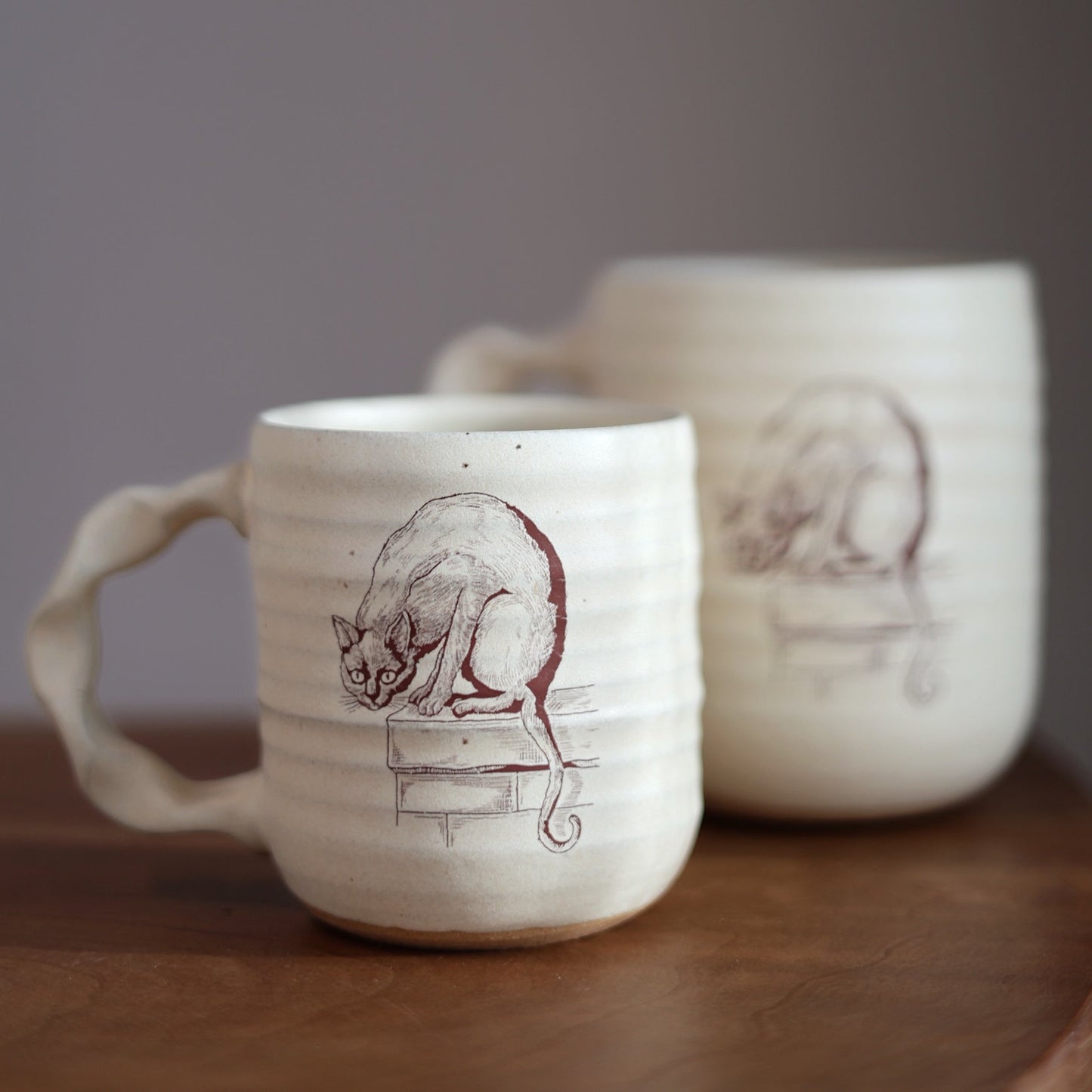 Jumbo Companion Mug in Cream | Slow Dark Feline