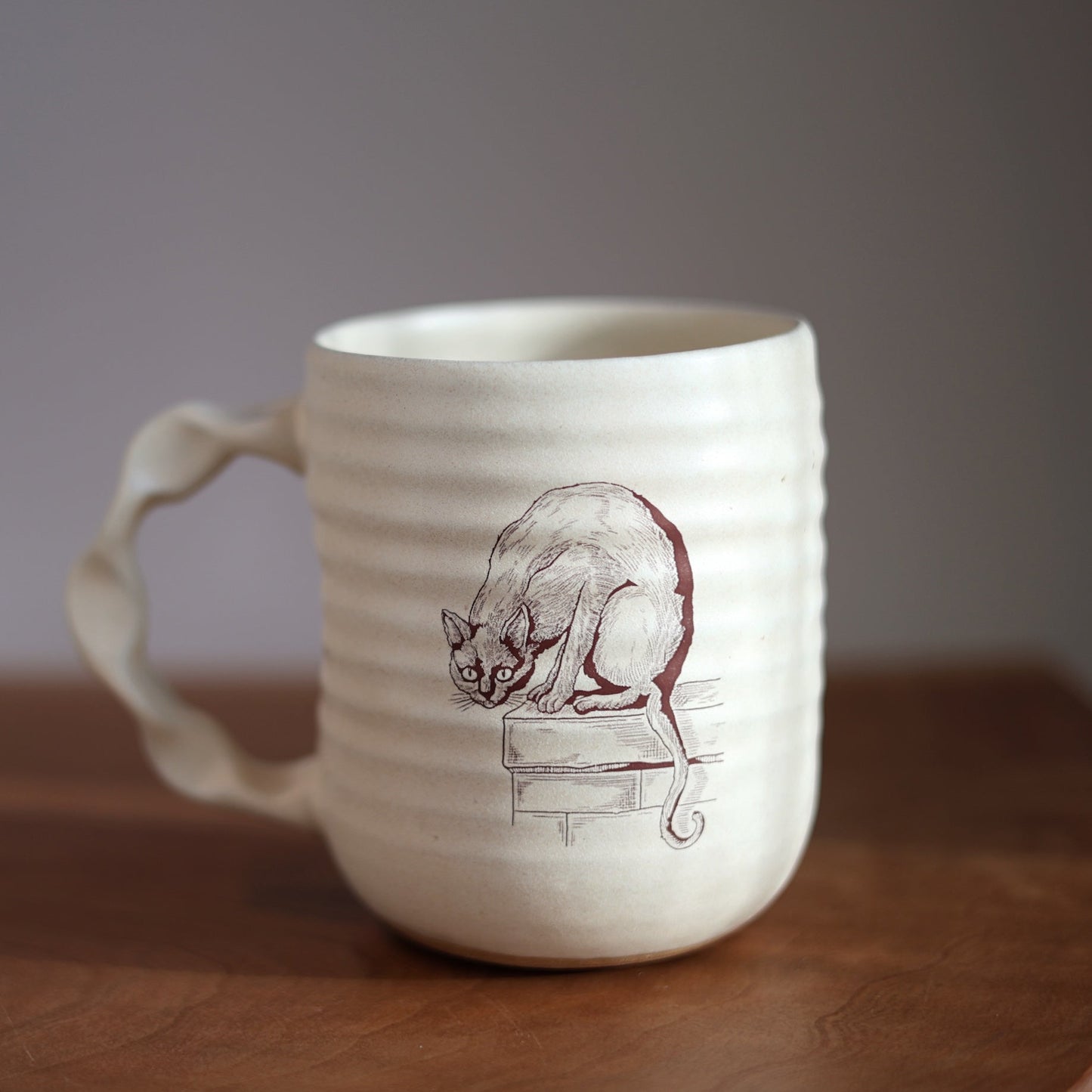 Jumbo Companion Mug in Cream | Slow Dark Feline