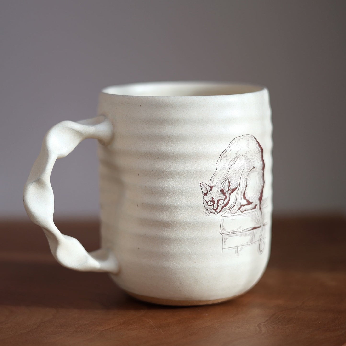 Jumbo Companion Mug in Cream | Slow Dark Feline
