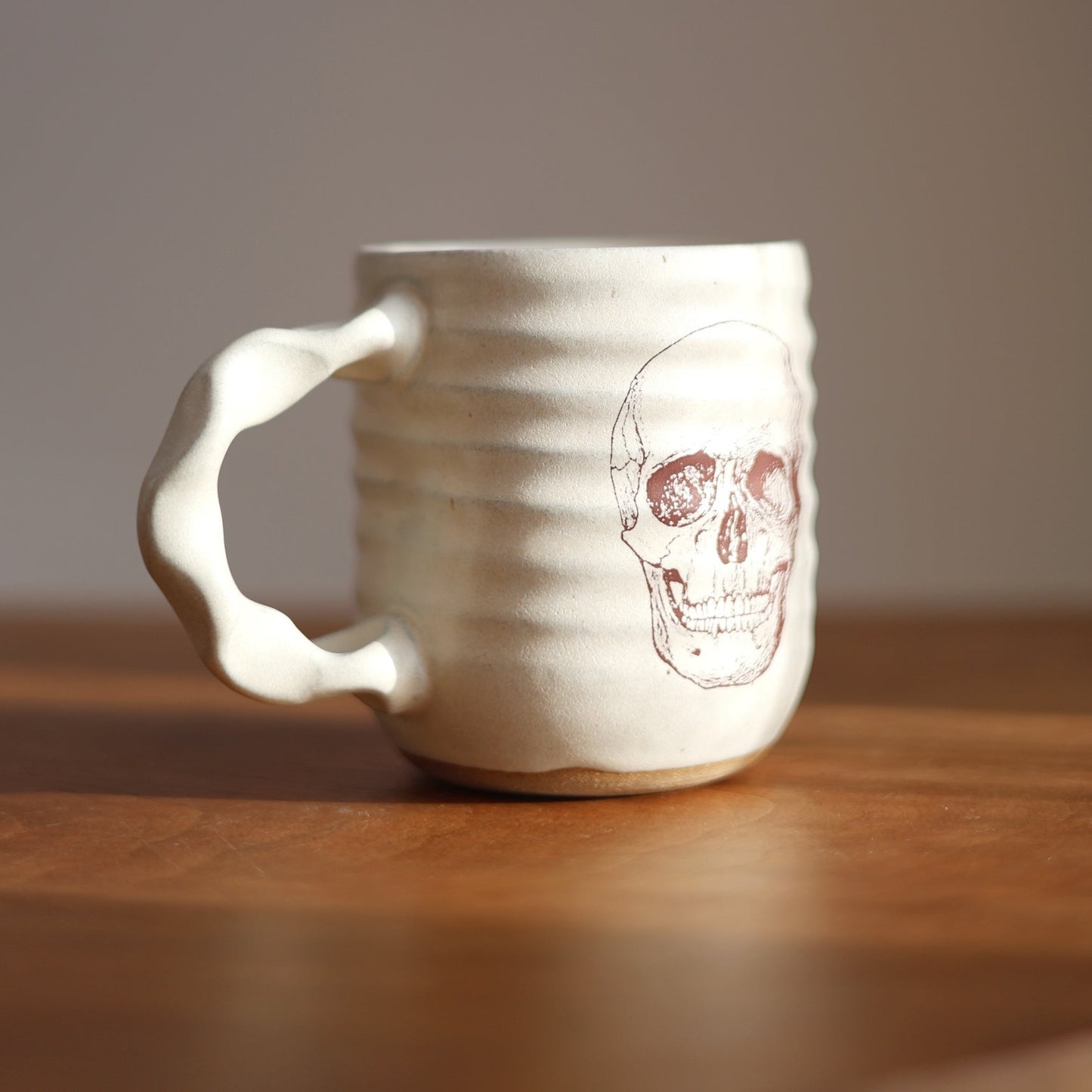 Companion Mug in Cream | Slow Dark Skull