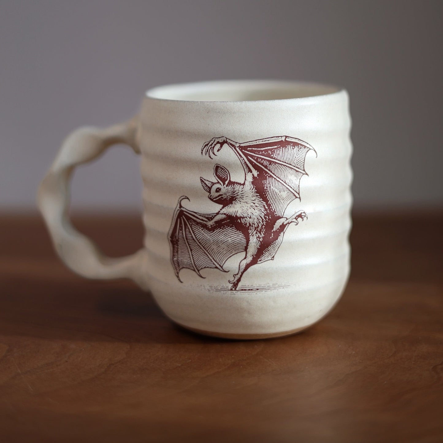 Companion Mug in Cream | Slow Dark Bat