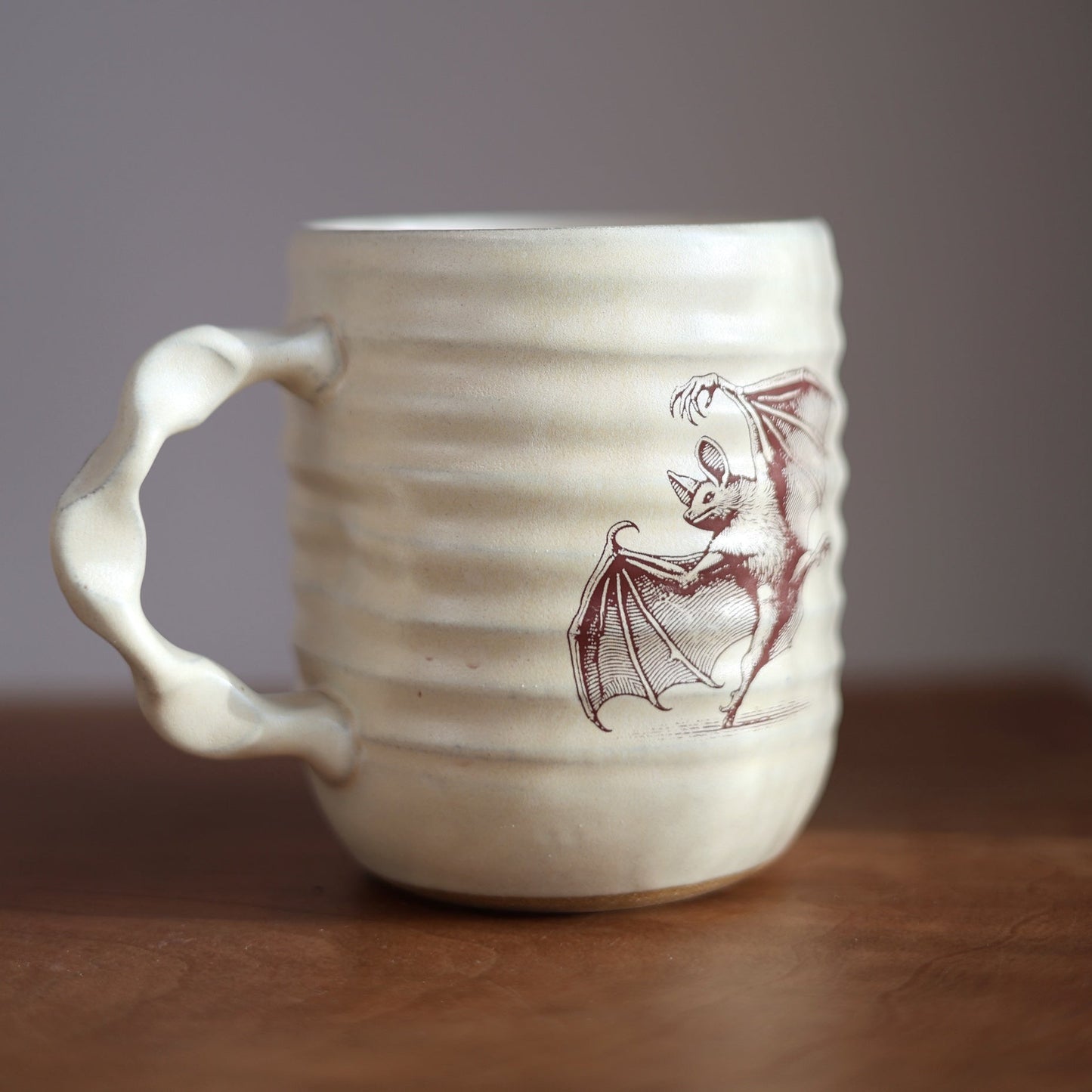 Jumbo Companion Mug in Cream | Slow Dark Bat