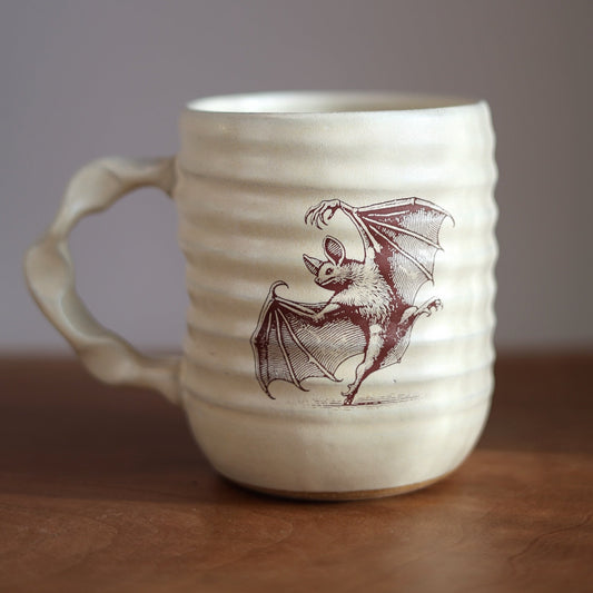 Jumbo Companion Mug in Cream | Slow Dark Bat