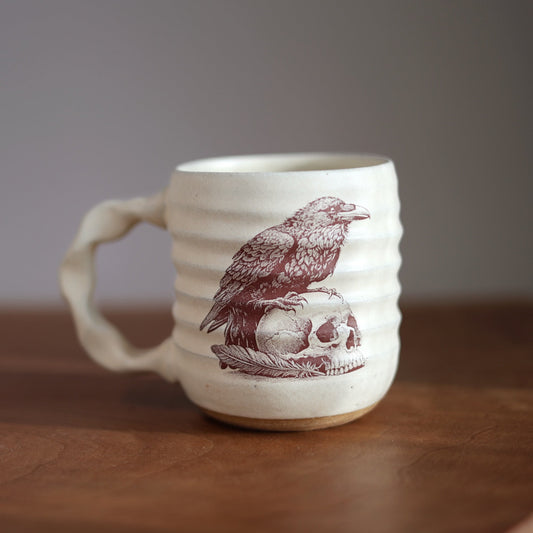 Companion Mug in Cream | Slow Dark Raven