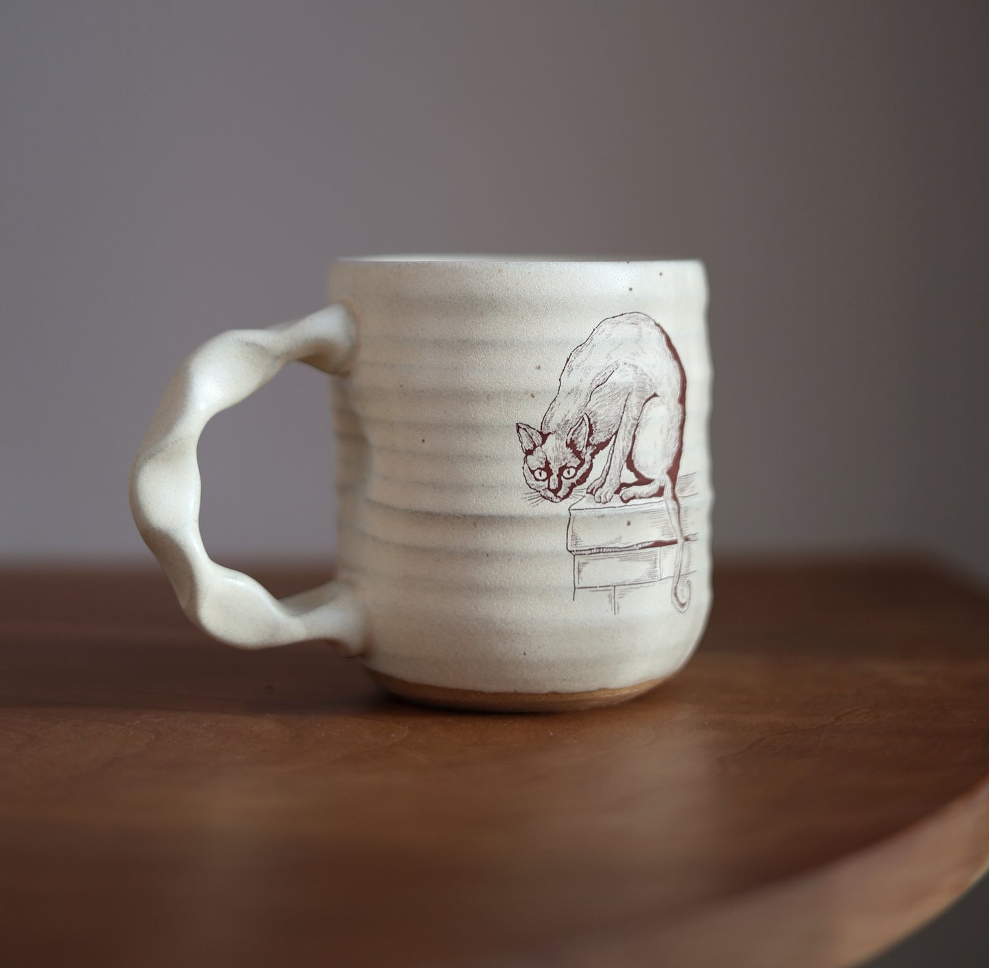 Companion Mug in Cream | Slow Dark Feline
