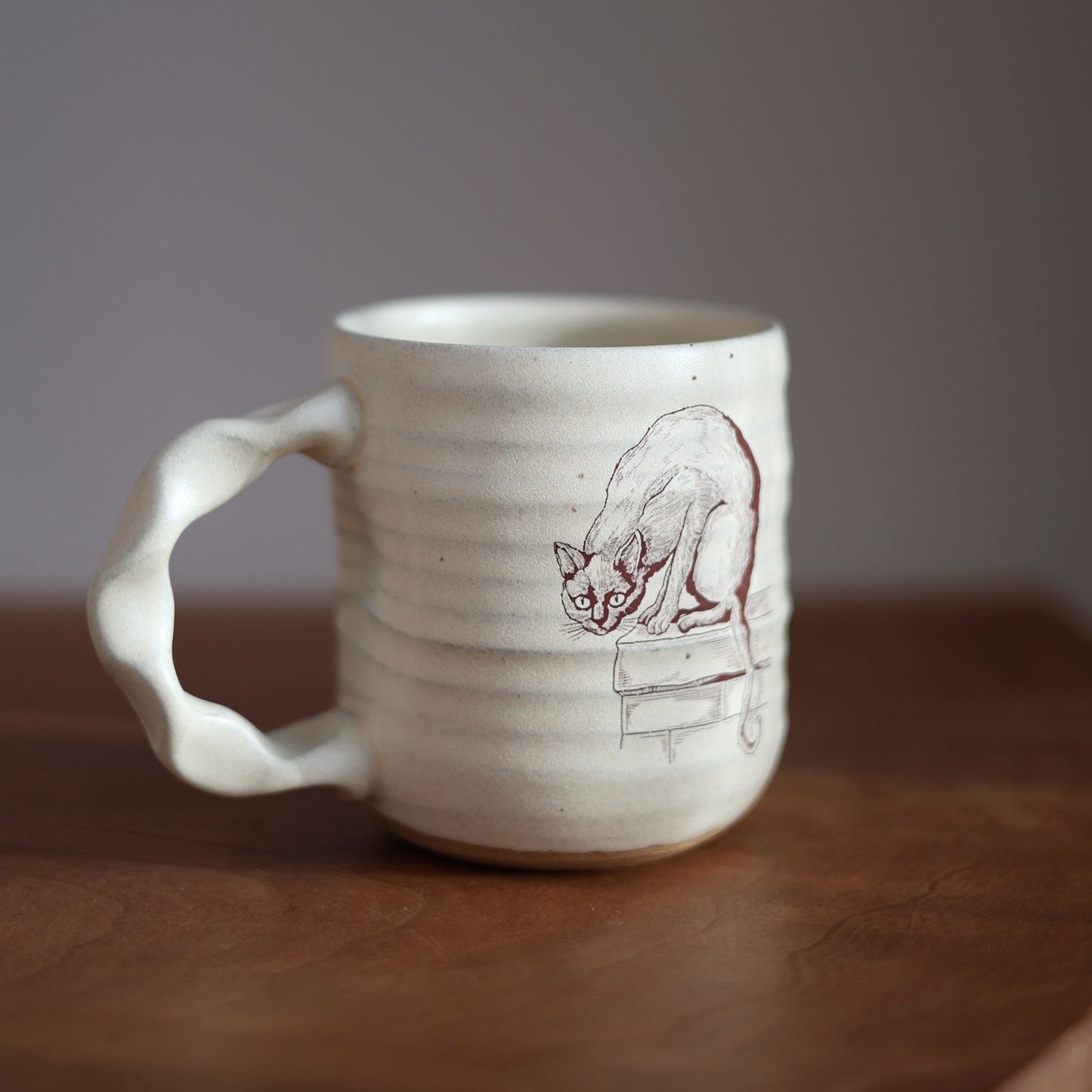 Companion Mug in Cream | Slow Dark Feline
