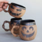 Jack-O-Lantern Mug with black glaze