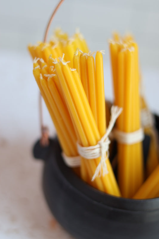 Beeswax Slender Candles set of 12