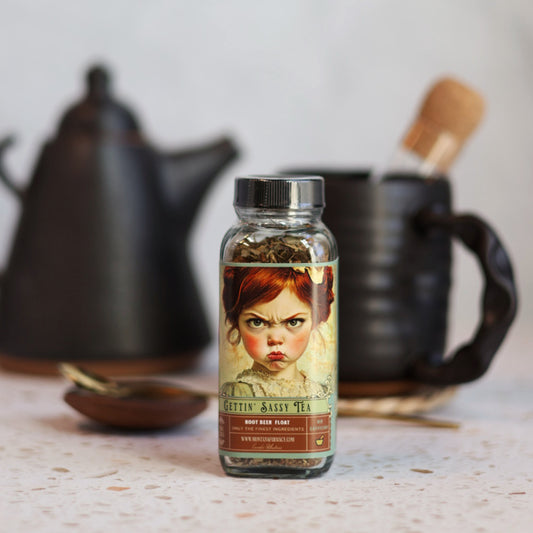 Getting Sassy Vintage Tantrum Child Sassafras root beer Tea