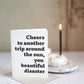 Cheers to another trip around the sun | Greeting card by Gravesco