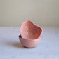 Handmade Small Heart-Shaped Bowl in Blush Pink