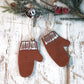 Handmade Ceramic Mitten Ornament | Cozy Holiday Decor