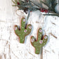 Handmade Ceramic Cactus Ornament | Southwestern Holiday Decor