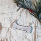 Handmade Ceramic Dog Bone Ornament | Personalized Pet Memorial Gift