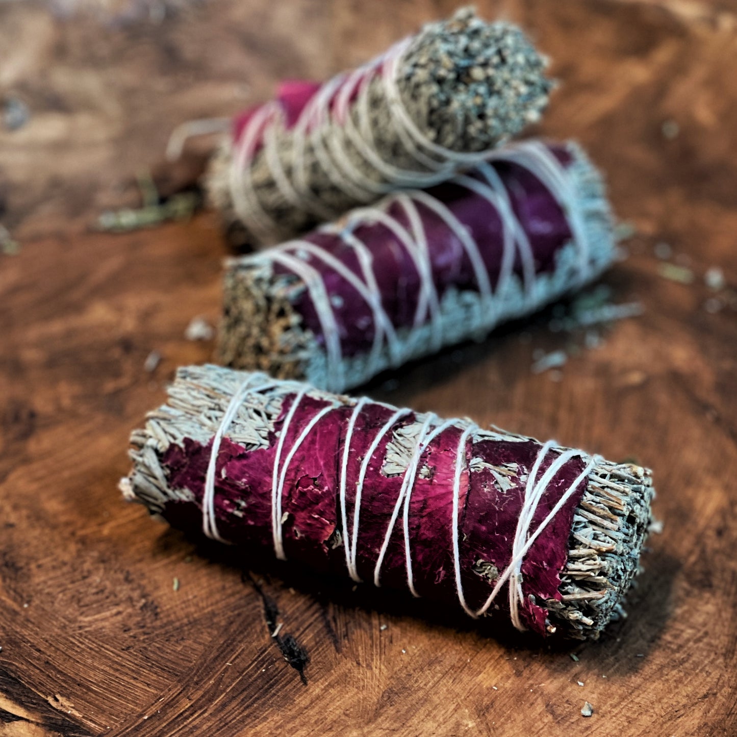 Rose with Blue Sage Bundles