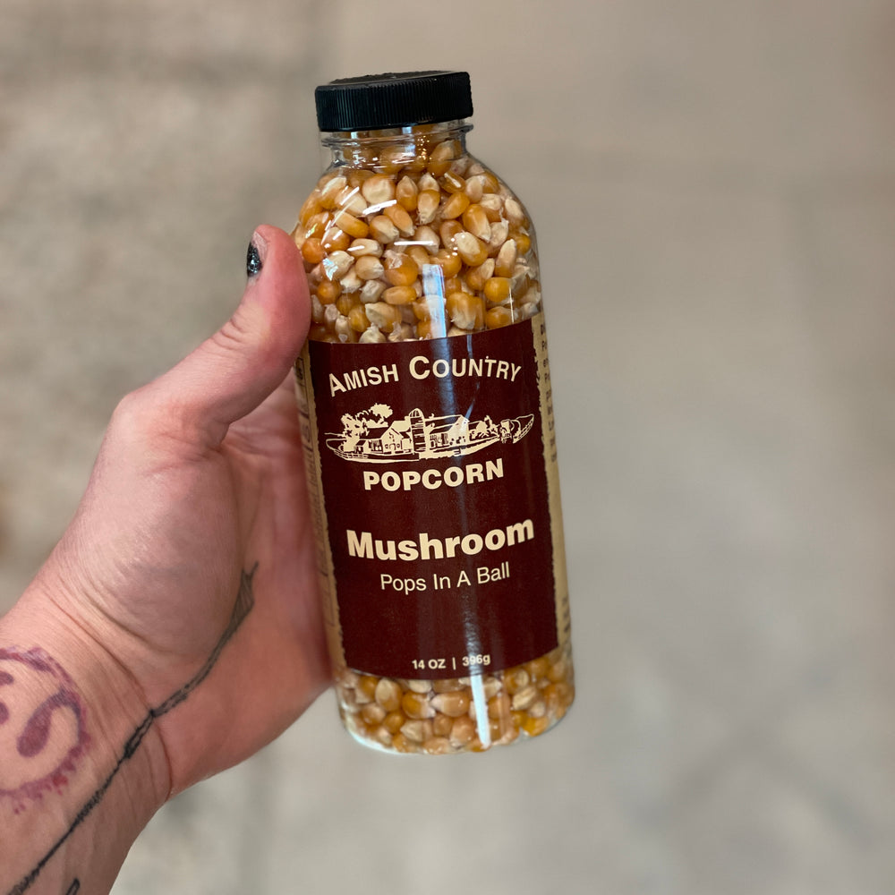14 oz bottle of Mushroom popcorn