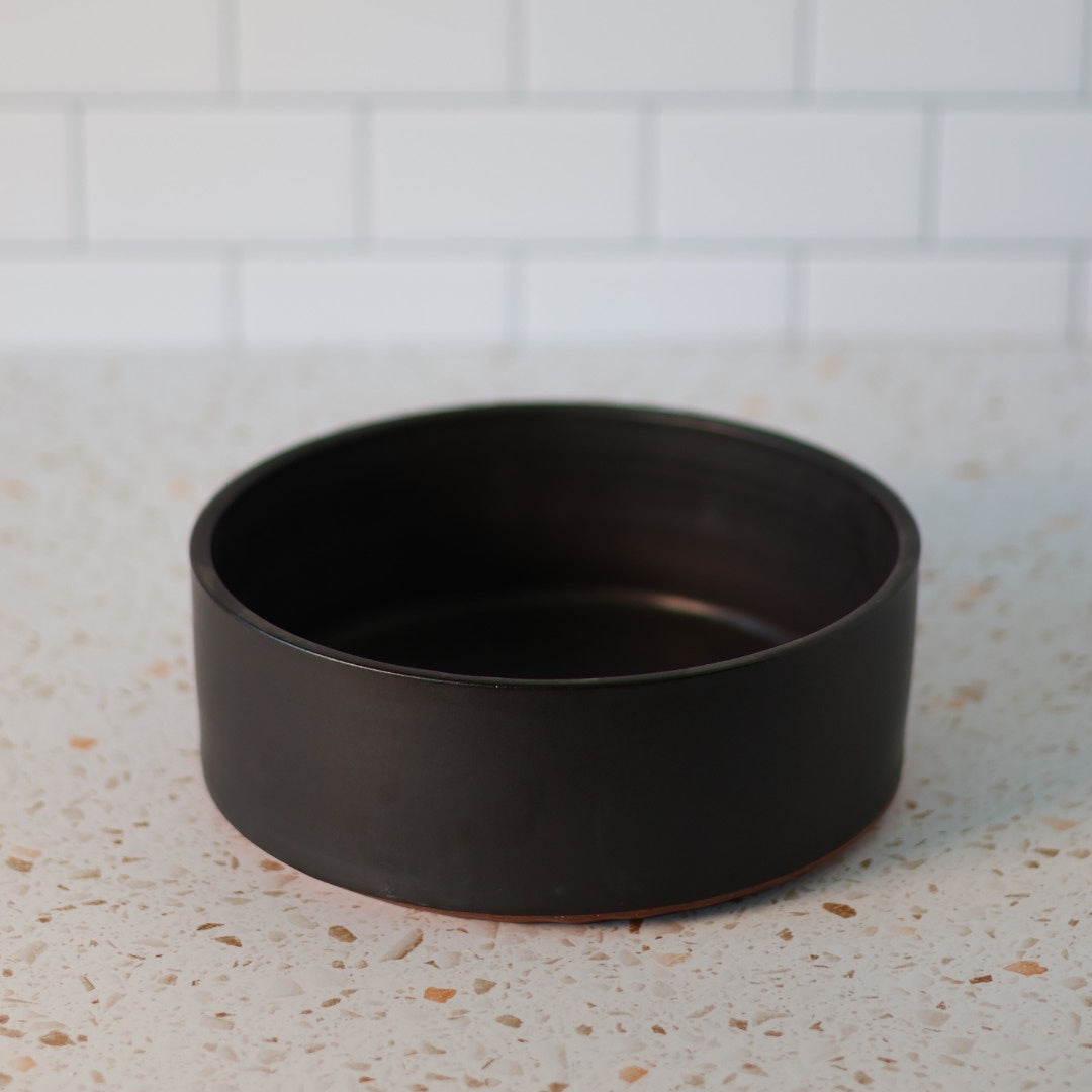 Large Minimalist Bowl in Black