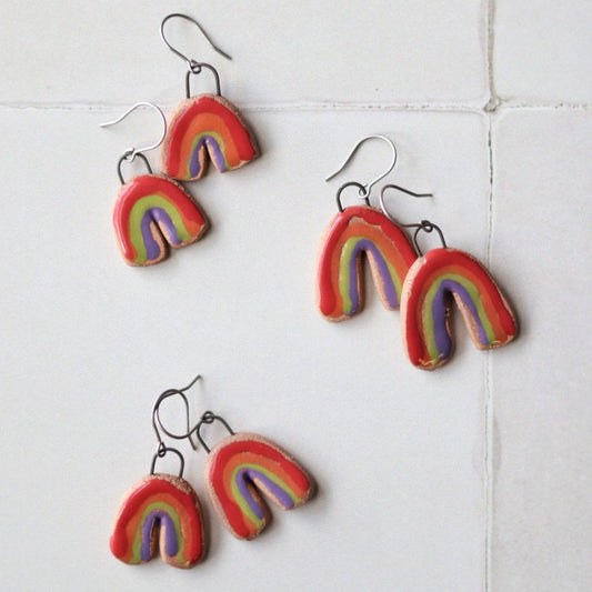 Rainbow Mini Earrings for Pride