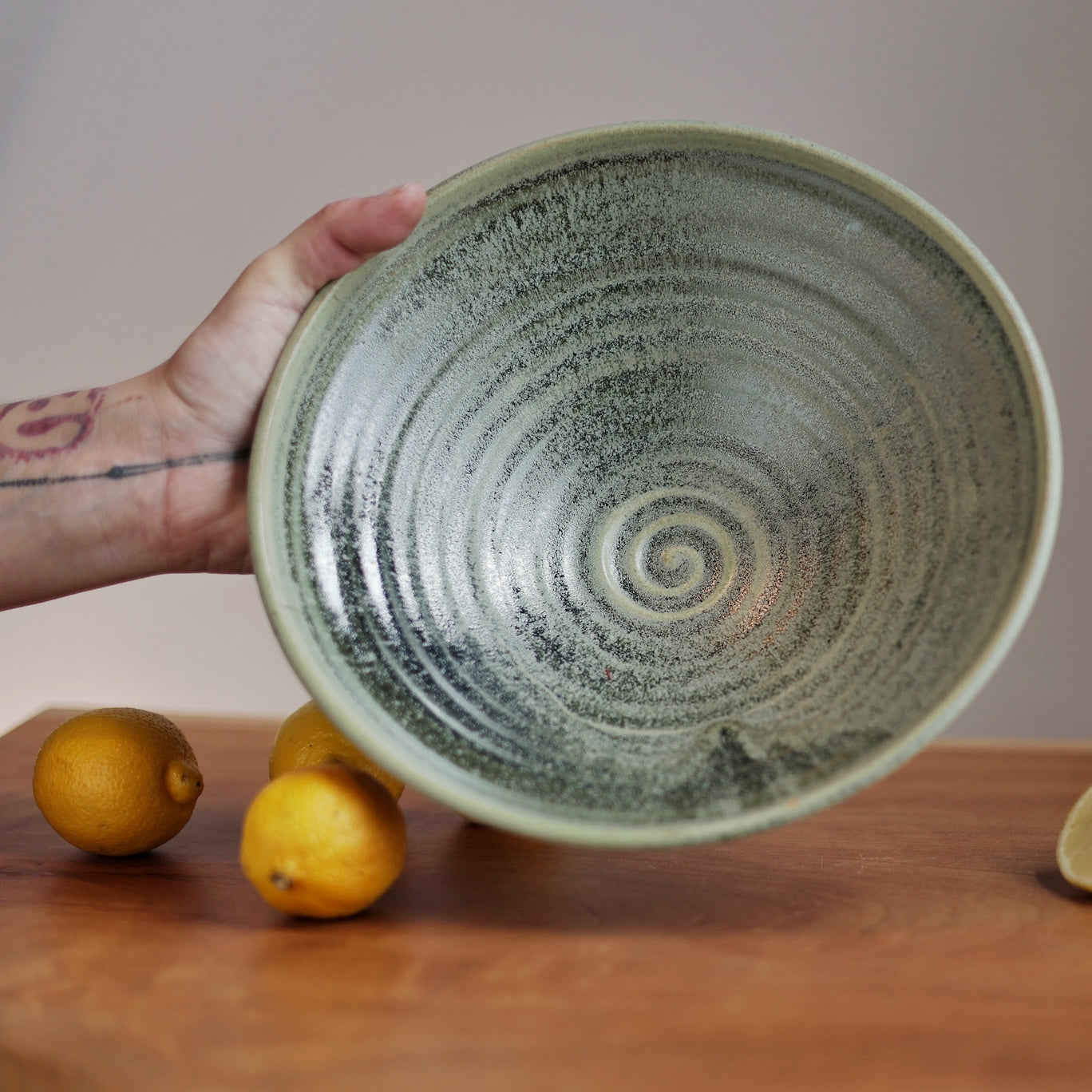 Harvest Bowl in Moss Green