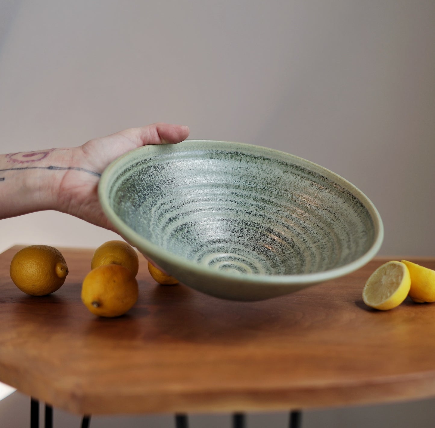 Harvest Bowl in Moss Green