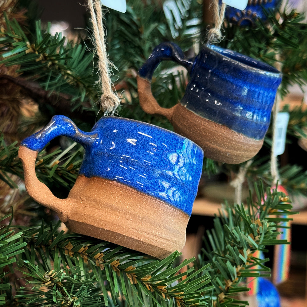Artist Choice Mug Tiny Ornament | Cobalt