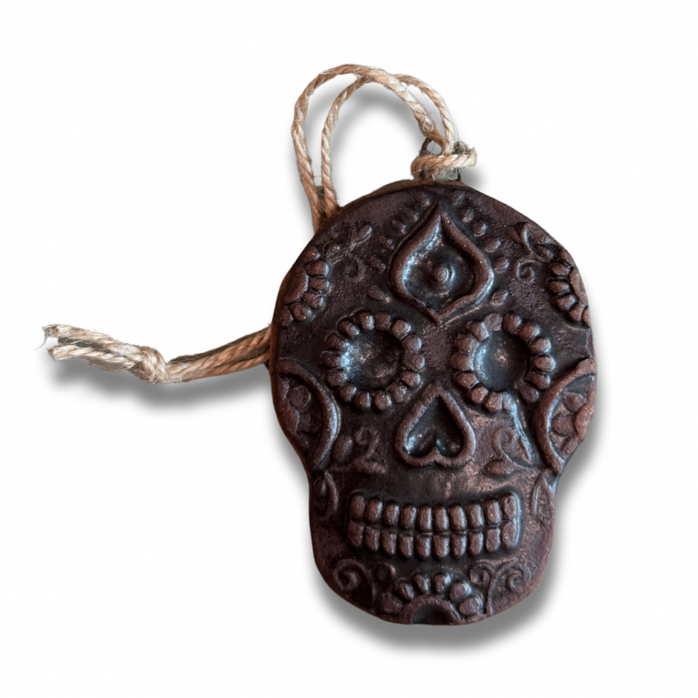
                  
                    Black Sugar Skull Ornament - Pottery
                  
                