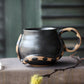 Black Medusa Mug - Small | Handmade for Halloween