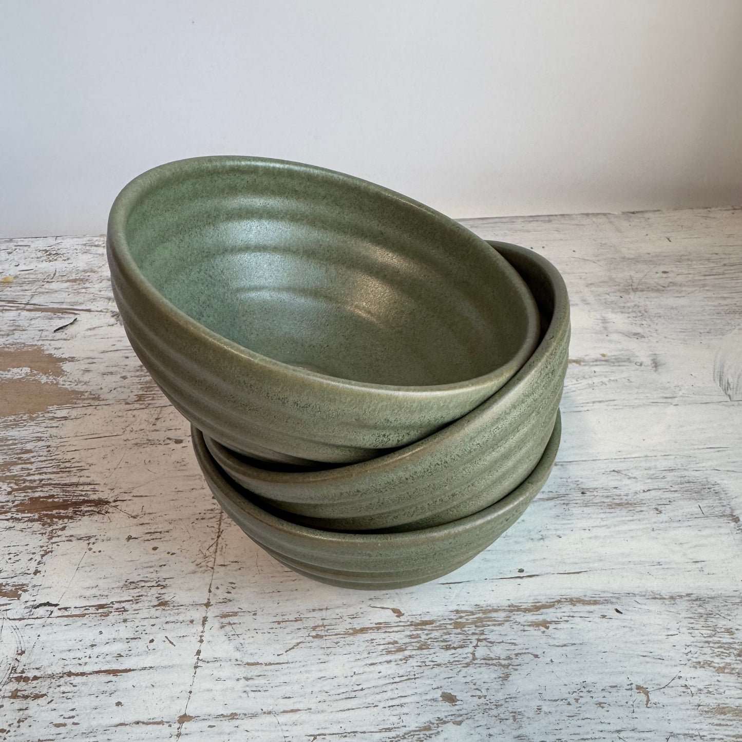 Ice Cream Bowl in Sage Green