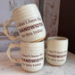 I Don't Have The Bandwidth Companion Mug in Cream