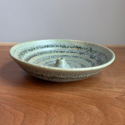 Incense Burner in Moss Green