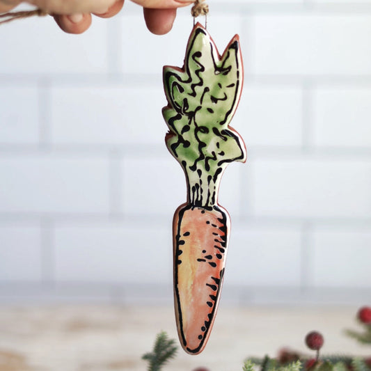 Large Carrot Ornament | Garden Fresh Holiday Decor