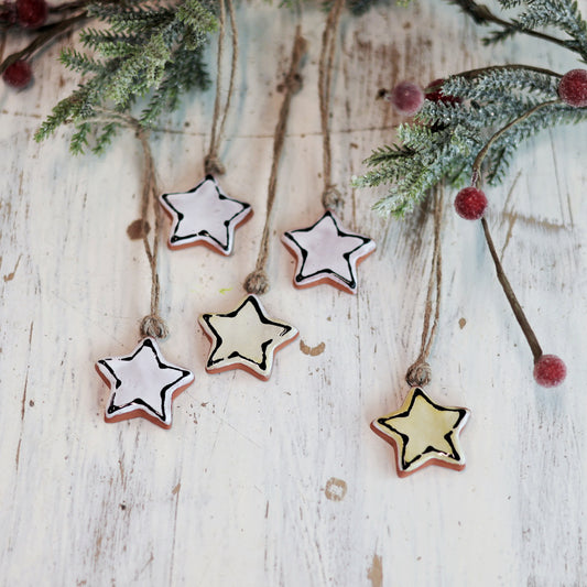 Handpainted Majolica Star Ornament