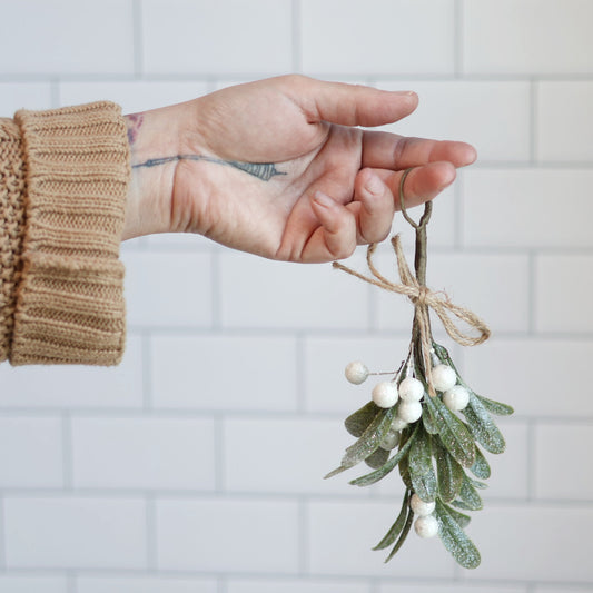 Frosted Mistletoe Ornament