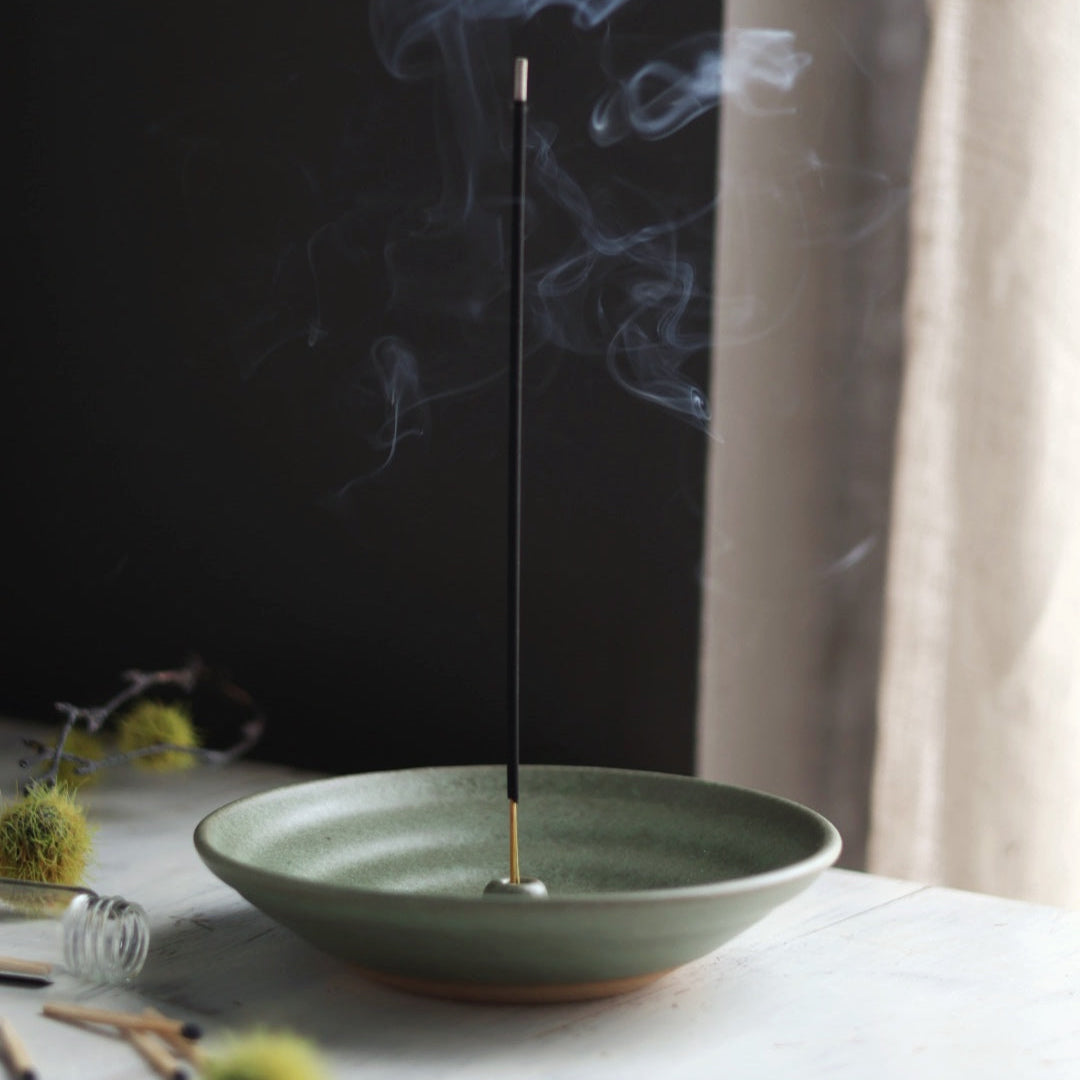 Incense Burner in Sage Green