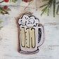 Frosty Beer Mug Holiday Ornament | Majolica Glaze