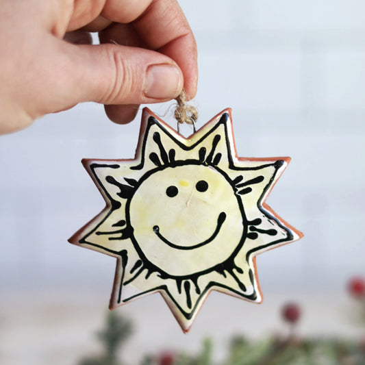 Sunshine Holiday Ornament | Majolica Glaze