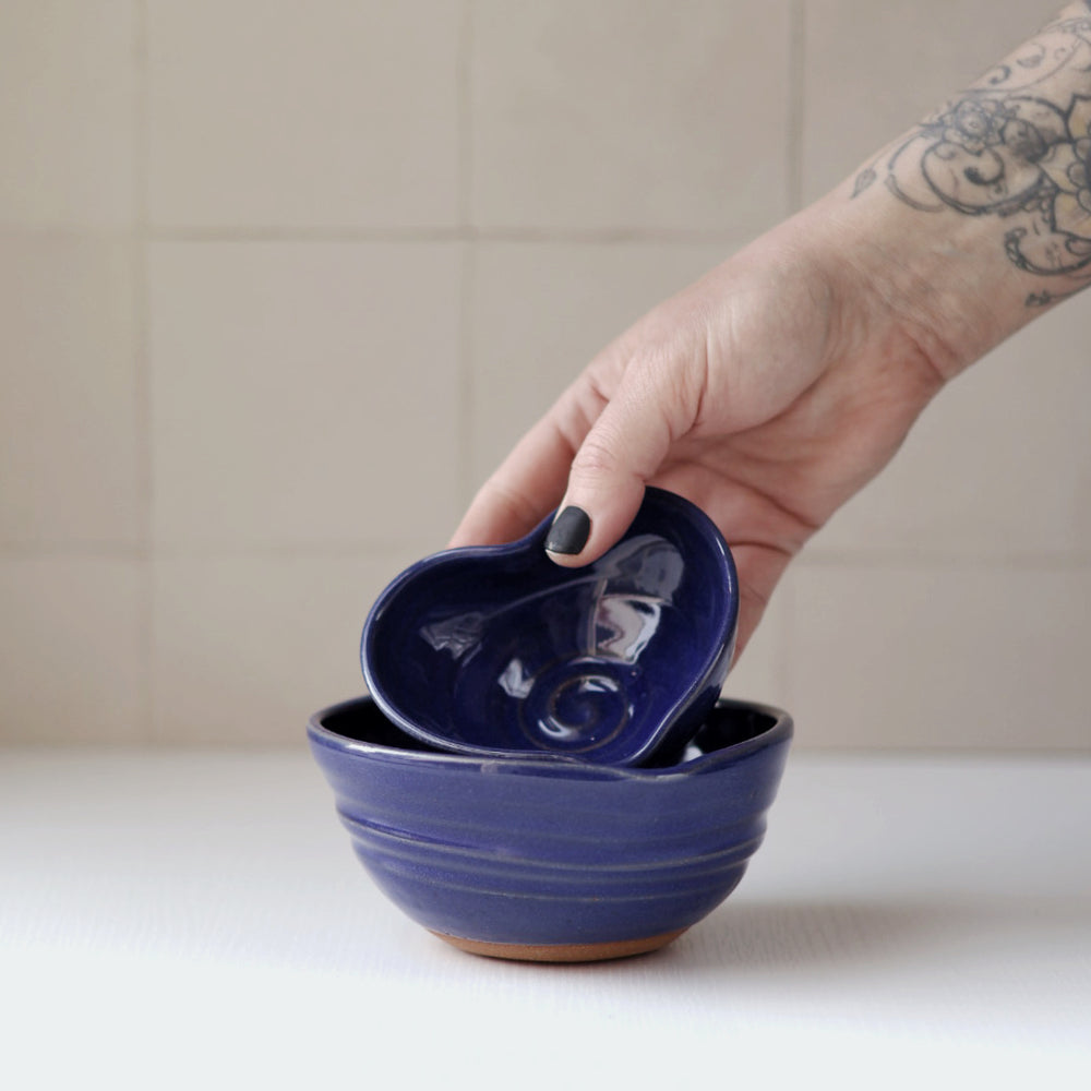Heart Bowl in Cobalt | Small