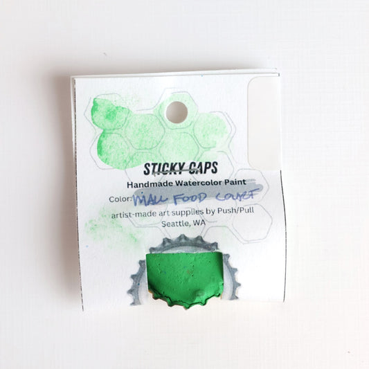 Watercolor Sticky Cap - Mall Food Court