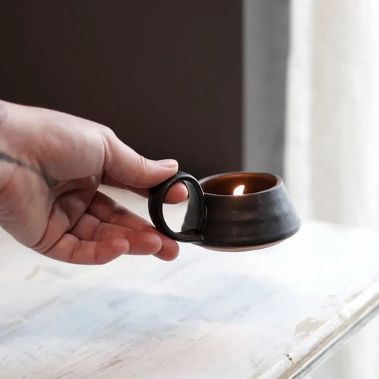 Tea Lite Candle Holder in 2 Color Options