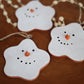Handmade Ceramic Melted Snowman Ornament PREORDER