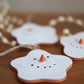 Handmade Ceramic Melted Snowman Ornament PREORDER