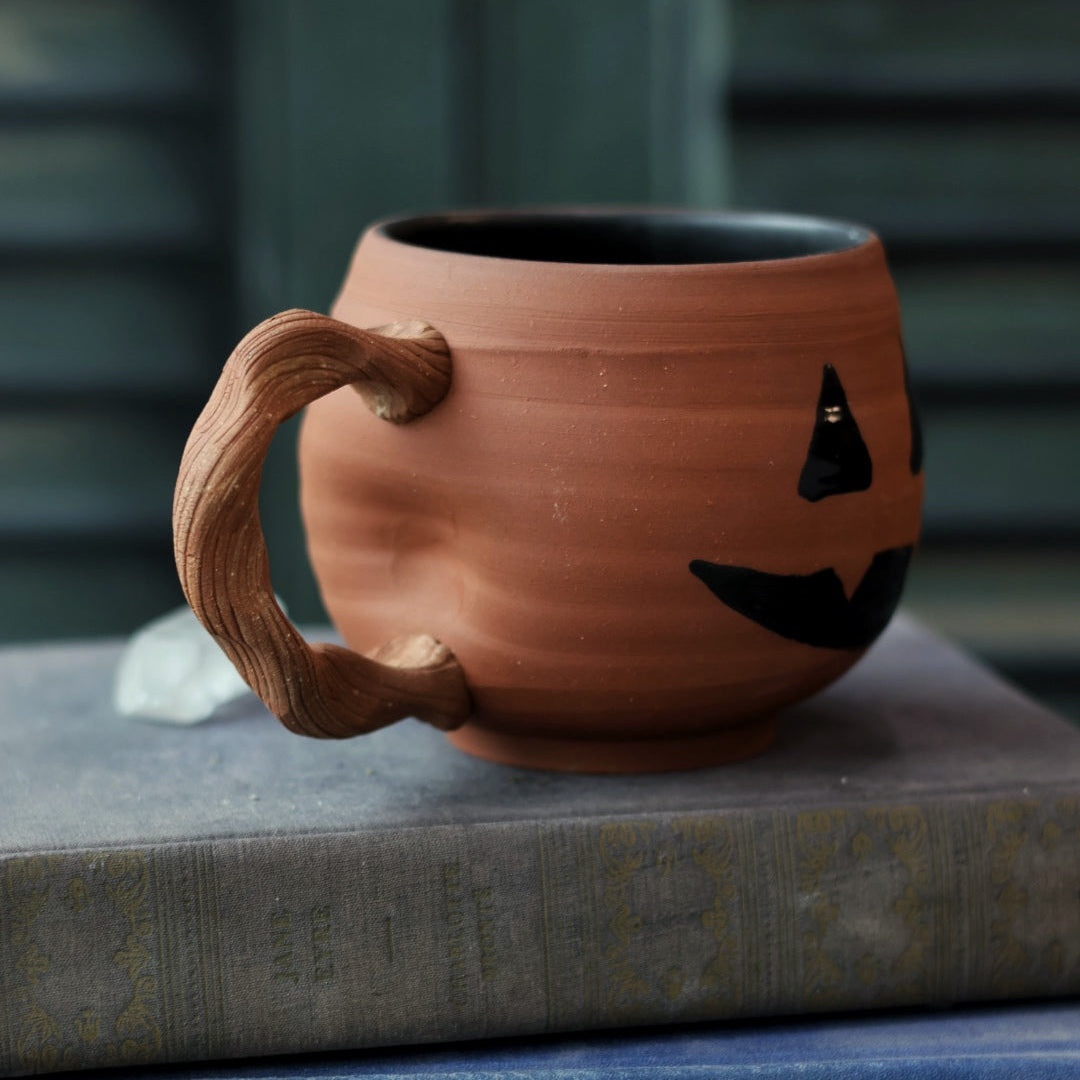Jack O Lantern Pumpkin Mug | Handmade for Halloween