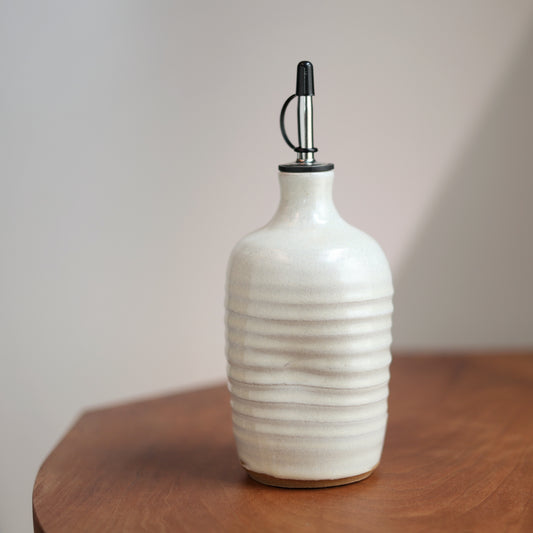 Olive Oil Cruet in Cream