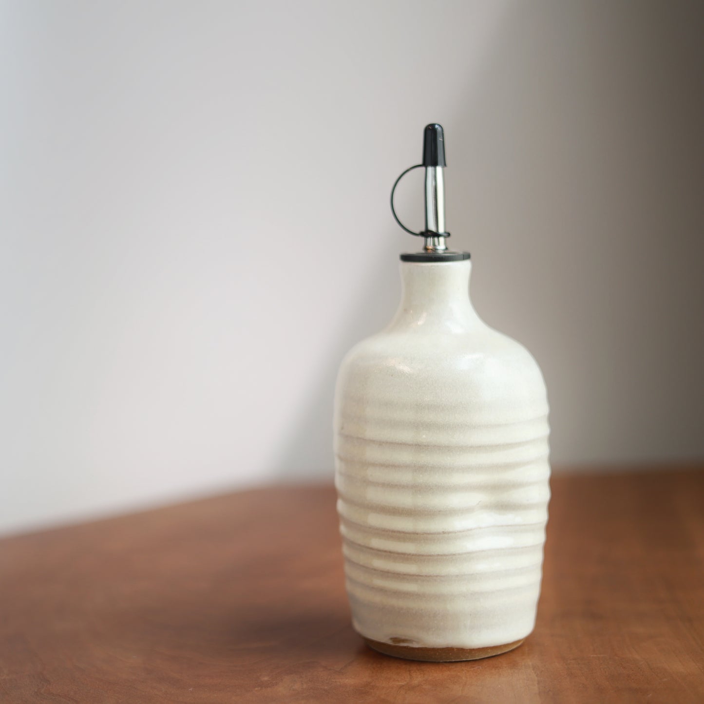 Olive Oil Cruet in Cream