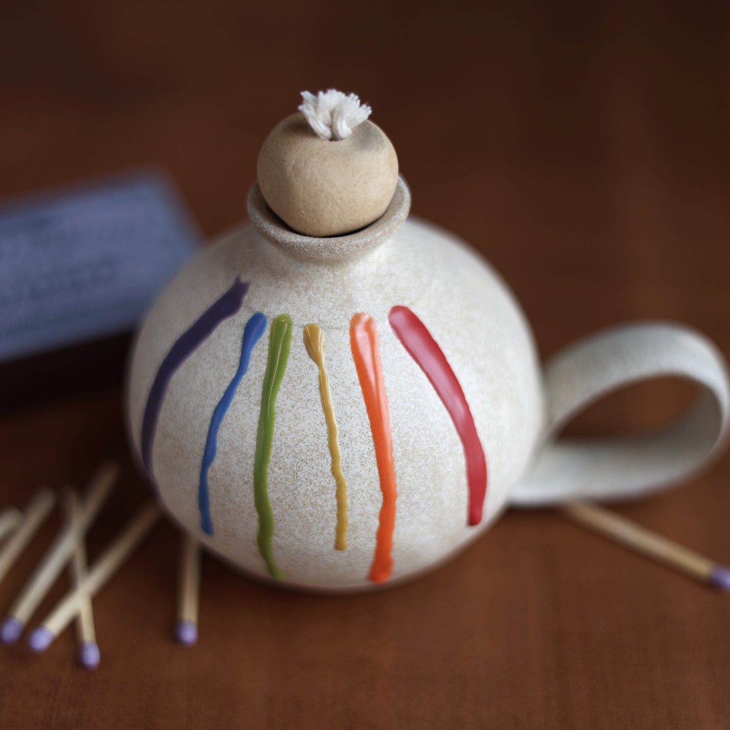 Rainbow Writer's Oil Lamp