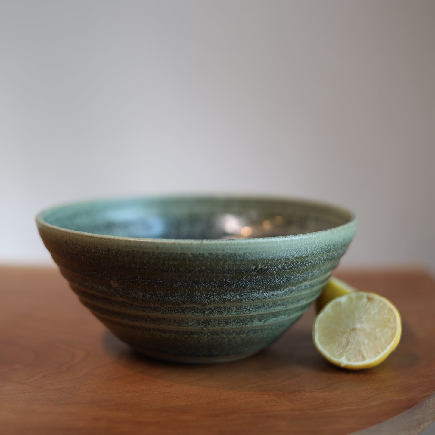 Serving Bowl in Moss Green