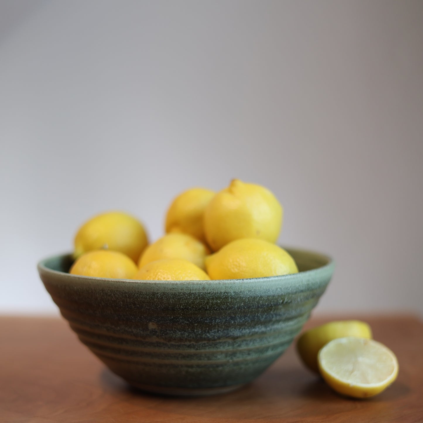 Small Serving Bowl in Moss Green