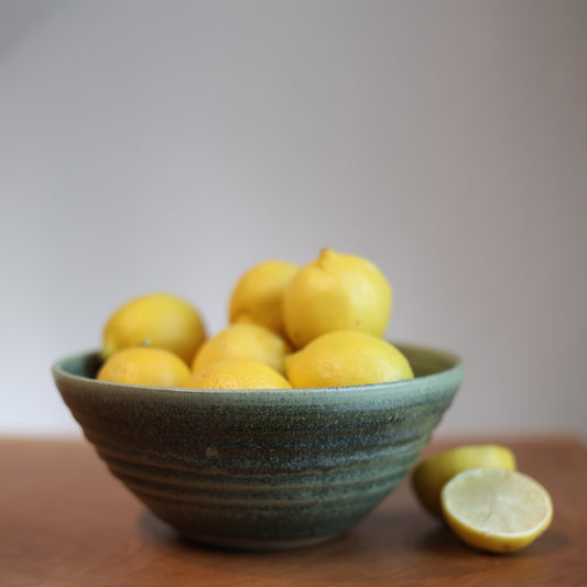 Serving Bowl in Moss Green